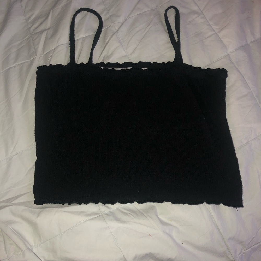 Black crop top